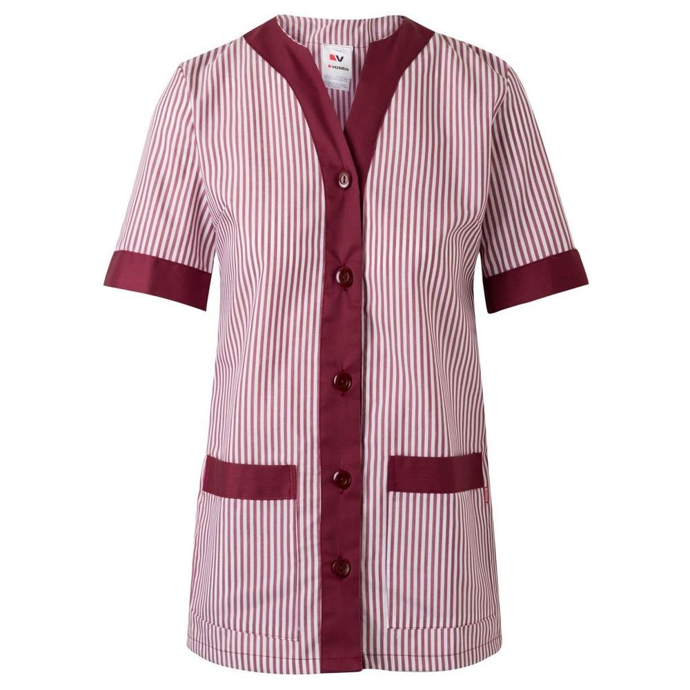 giacca velilla gessata maniche corta donna cod 579 granata xs