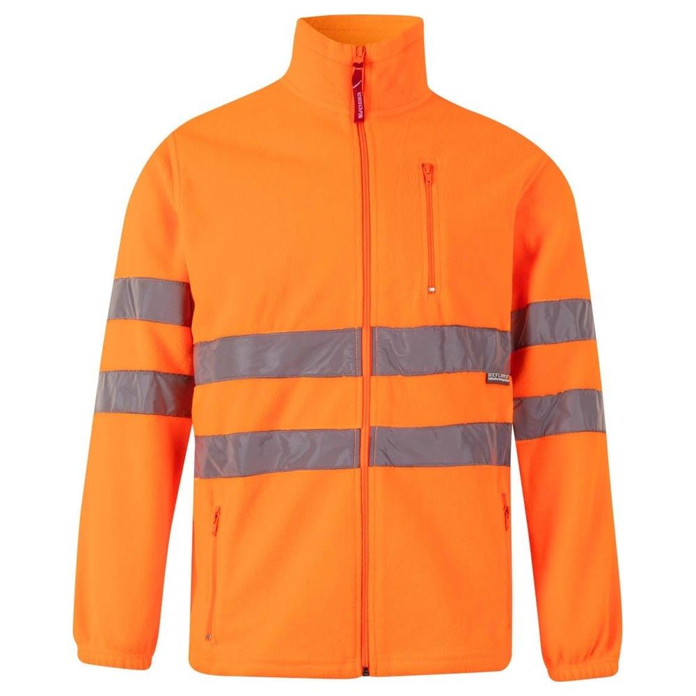giacca velilla in pile cod 181 arancio fluo xs