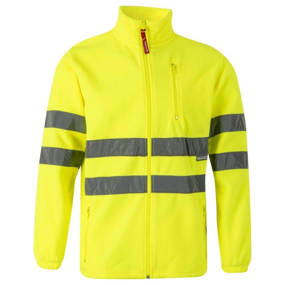 giacca velilla in pile cod 181 giallo fluo xs