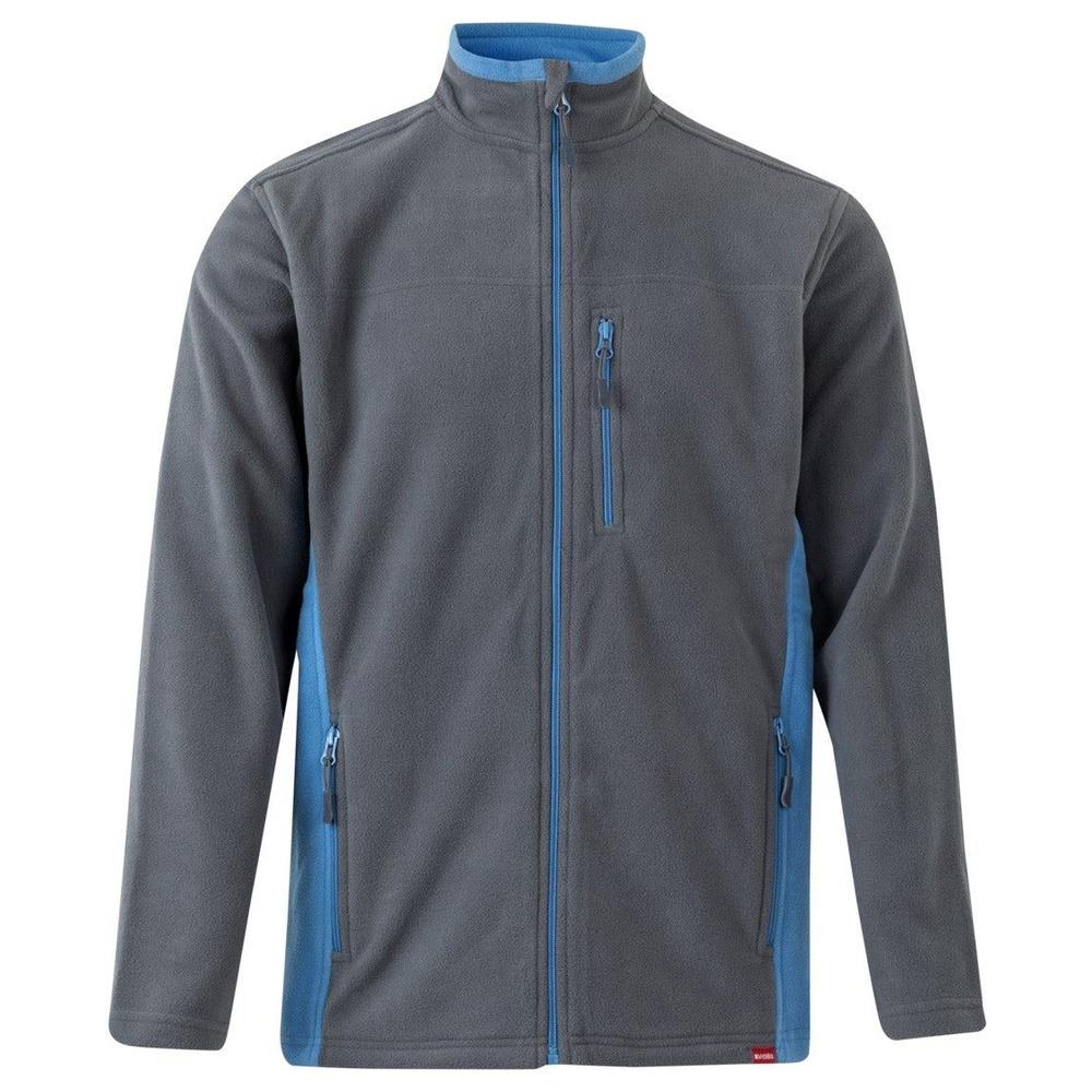 giacca velilla in pile total match cod 201504 grigio/celeste xs