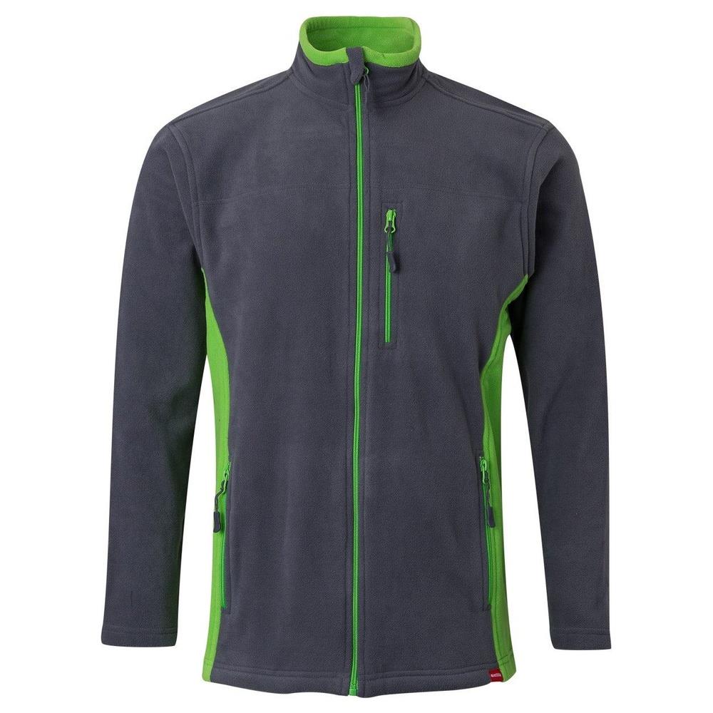giacca velilla in pile total match cod 201504 grigio/chartreuse xs
