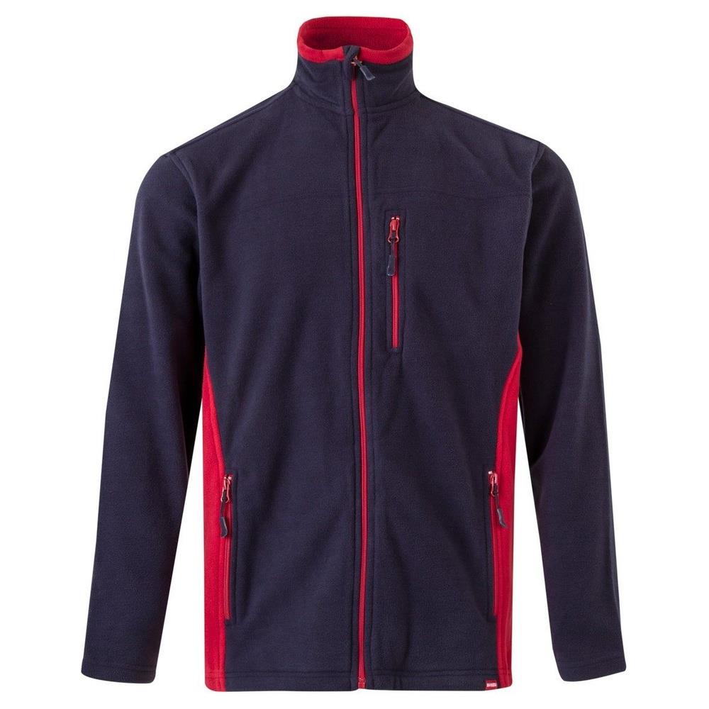 giacca velilla in pile total match cod 201504 navy/rosso xs