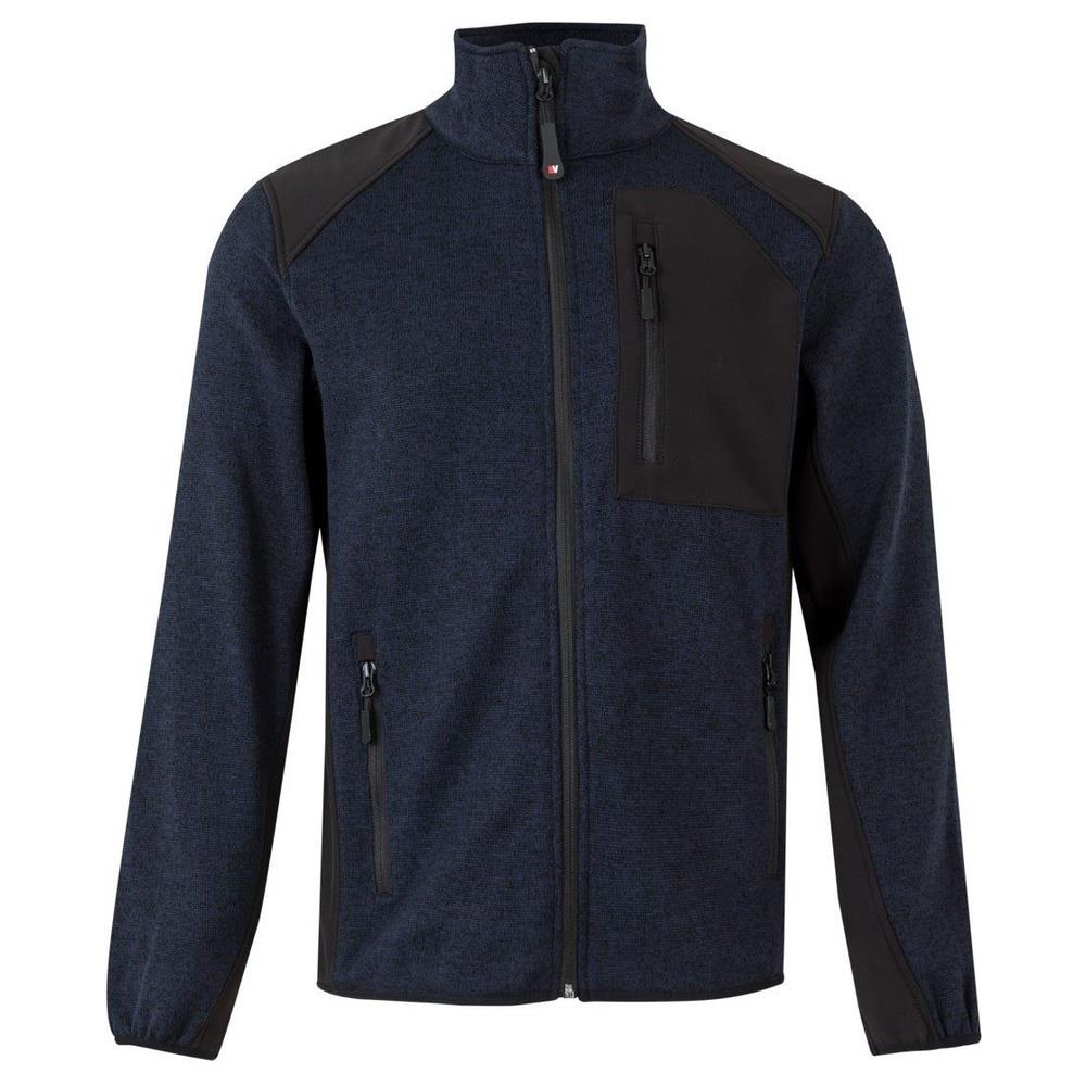 giacca velilla in tessuto felpato cod 206008 navy/nero xs