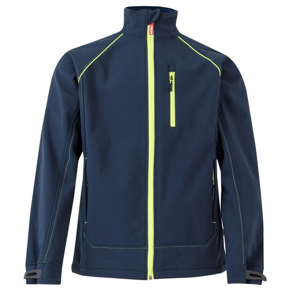 giacca velilla softshell fluor match cod 206001 azul marino/giallo fluo s