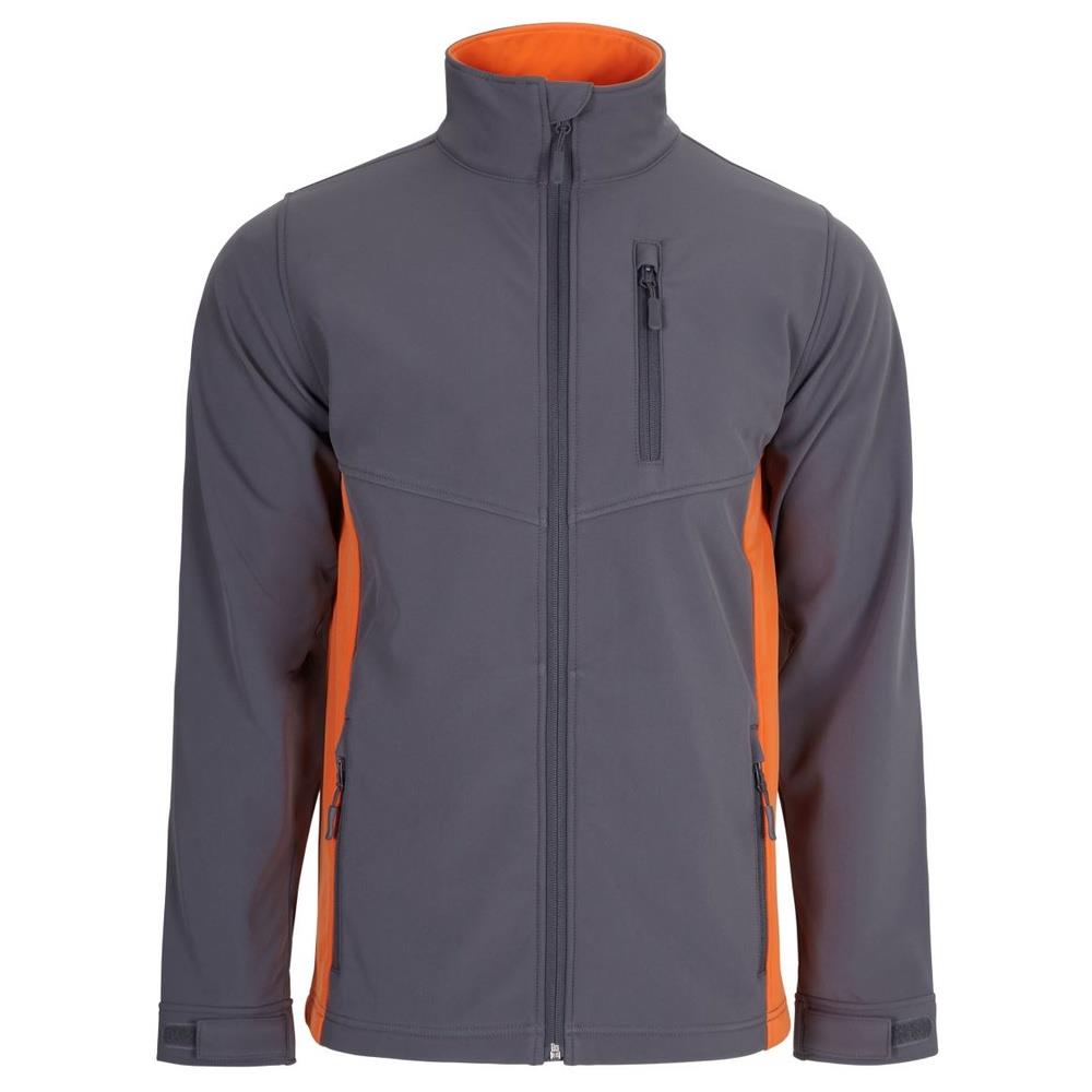 giacca velilla softshell total match cod 106004 grigio/arancione xs