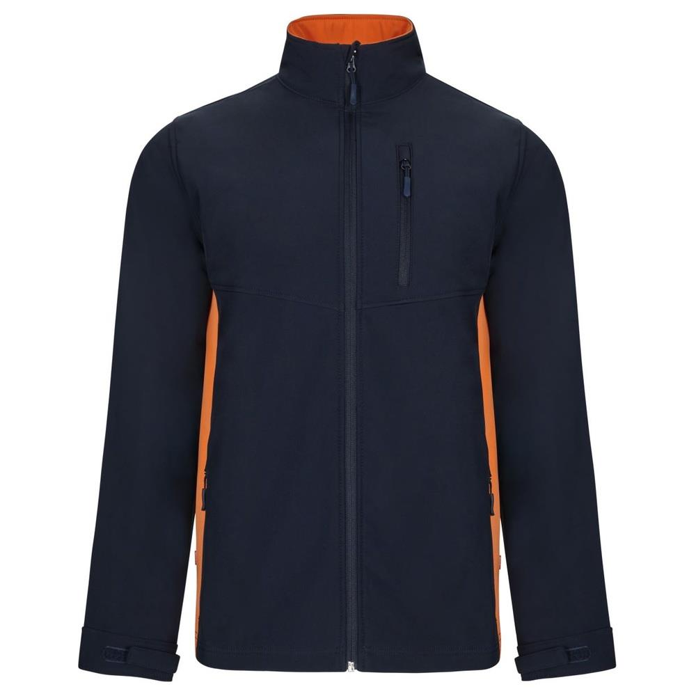 giacca velilla softshell total match cod 106004 navy/arancione xs