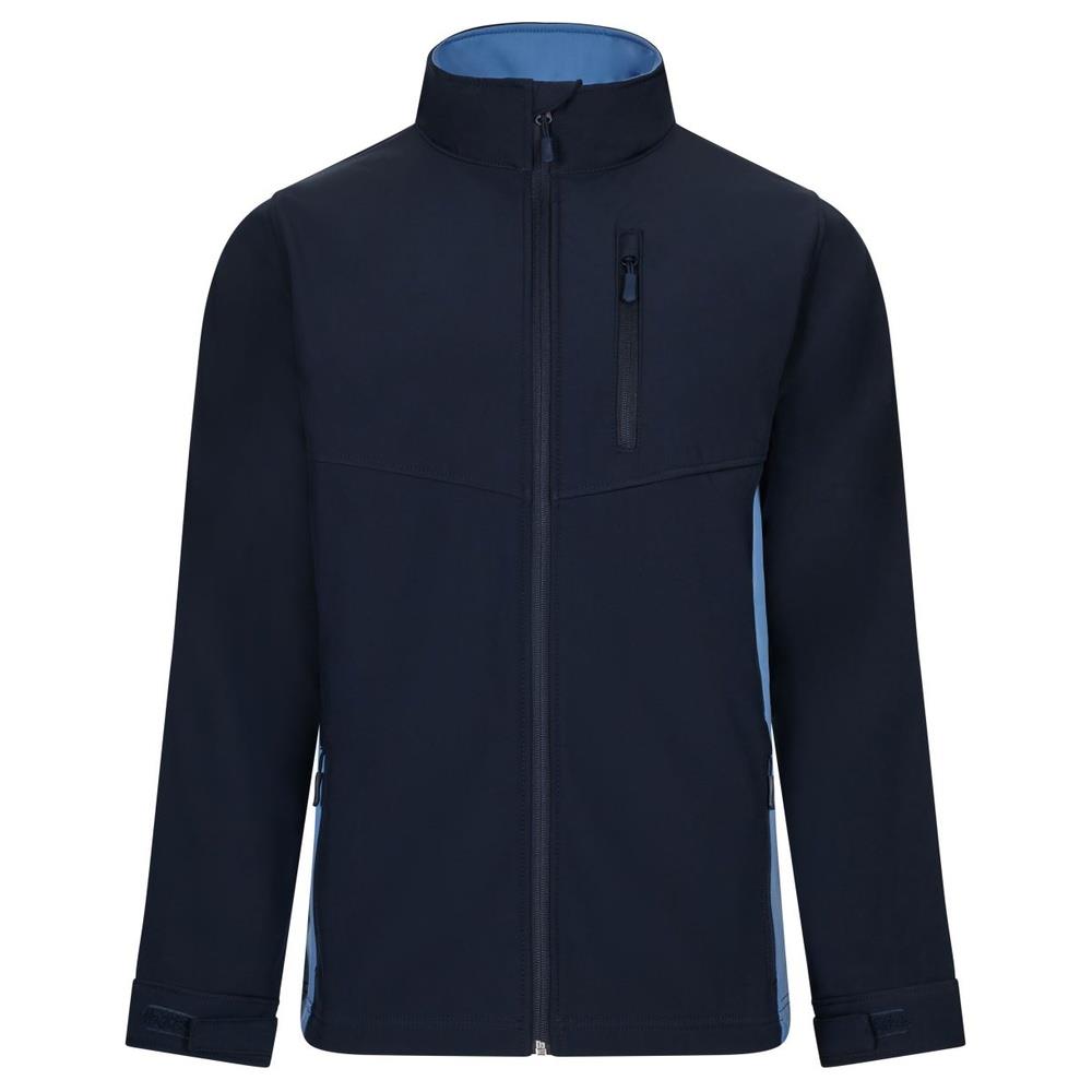 giacca velilla softshell total match cod 106004 navy/celeste xs