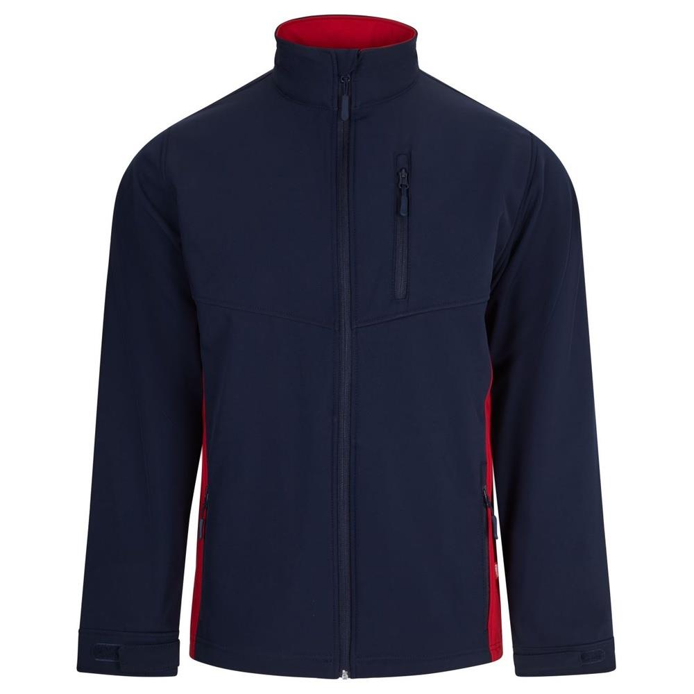 giacca velilla softshell total match cod 106004 navy/rosso xs