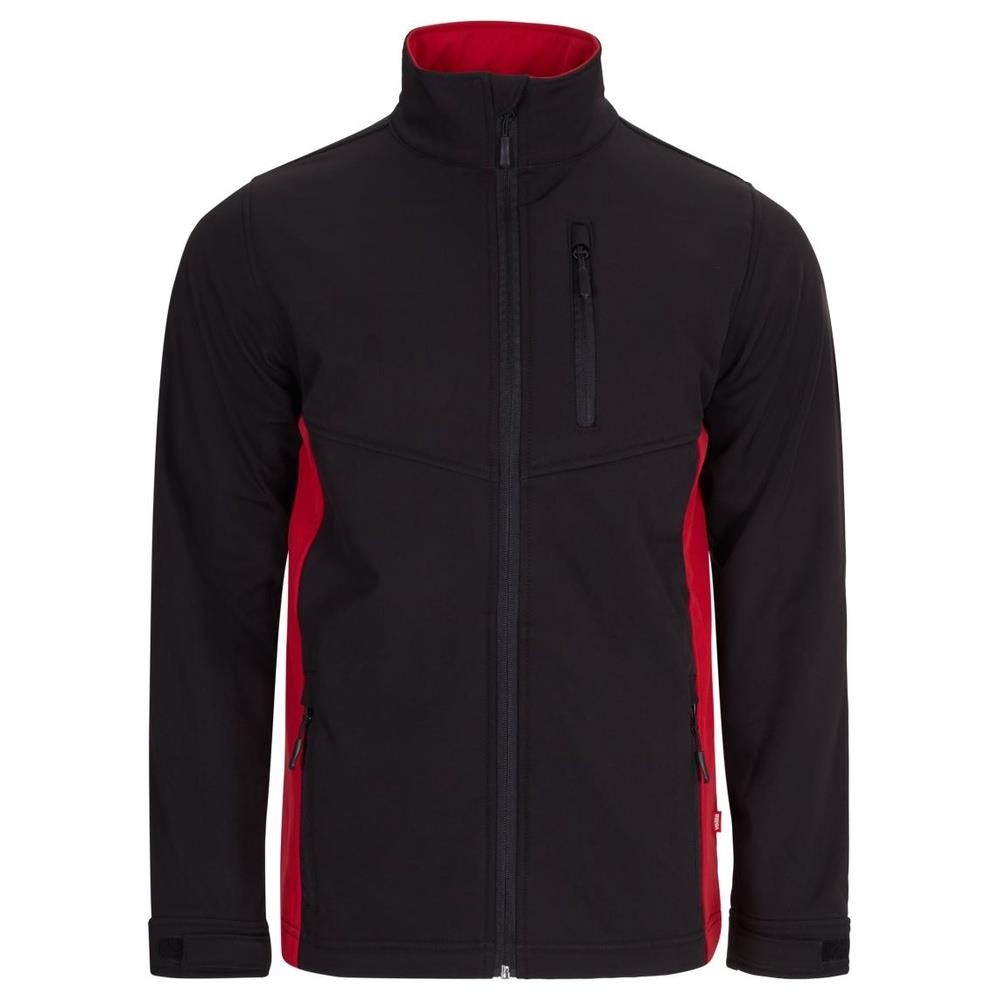 giacca velilla softshell total match cod 106004 nero/rosso xs