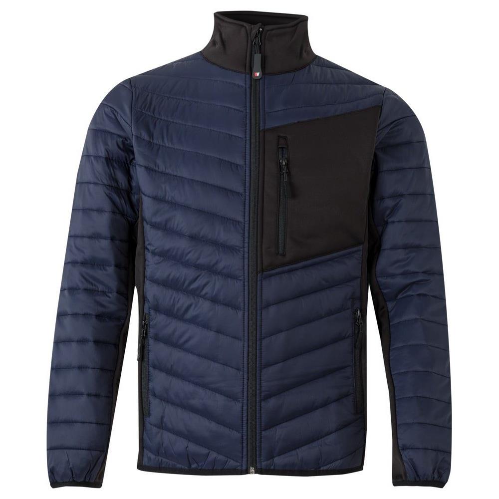 giacca velilla trapuntata leggera cod 206009 navy/nero xs
