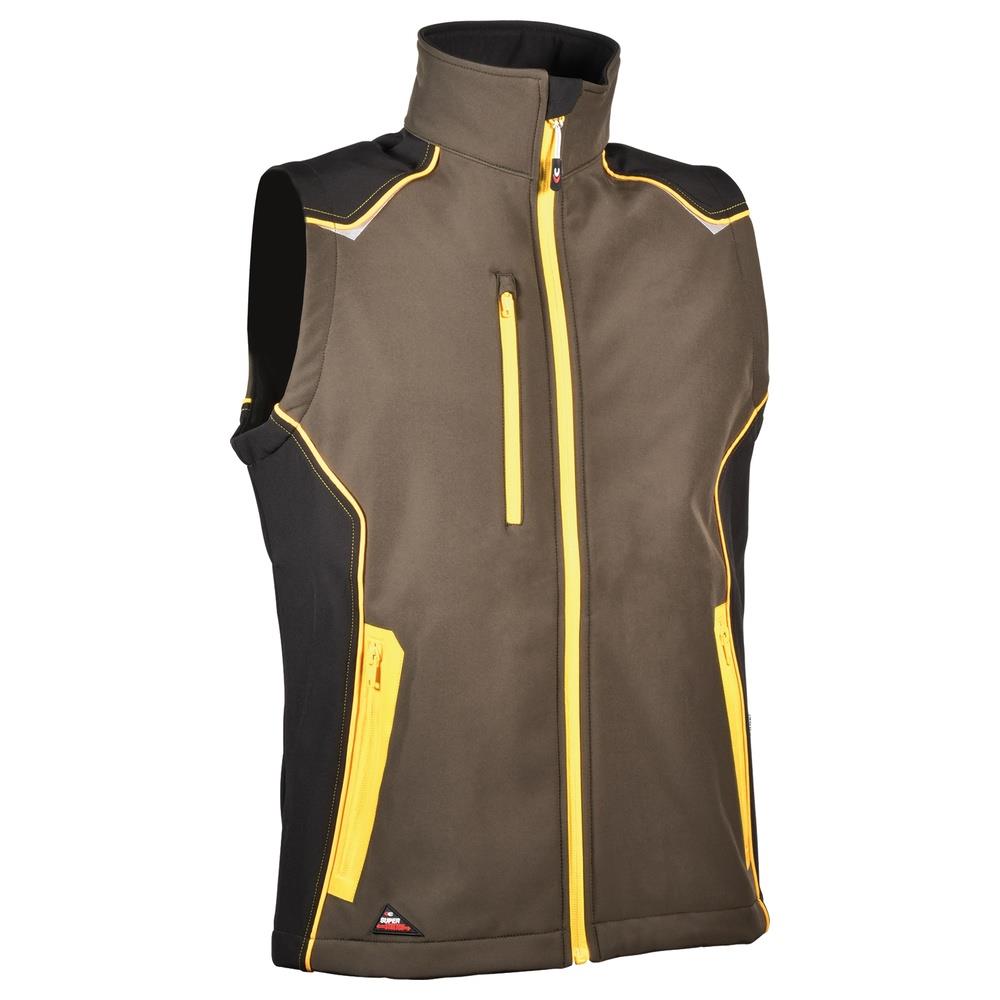 gilet cofra kyzyl v578 fango/nero/giallo 44