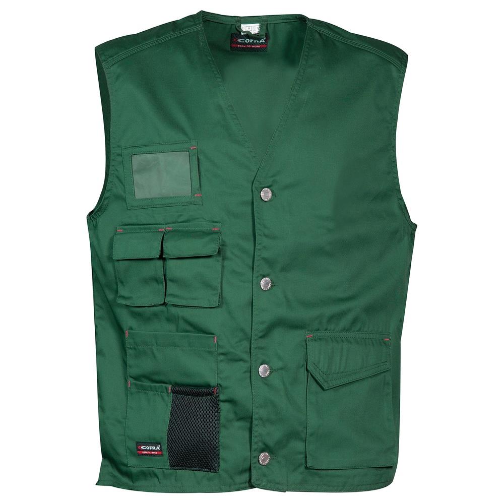gilet cofra monastir v285 verde s