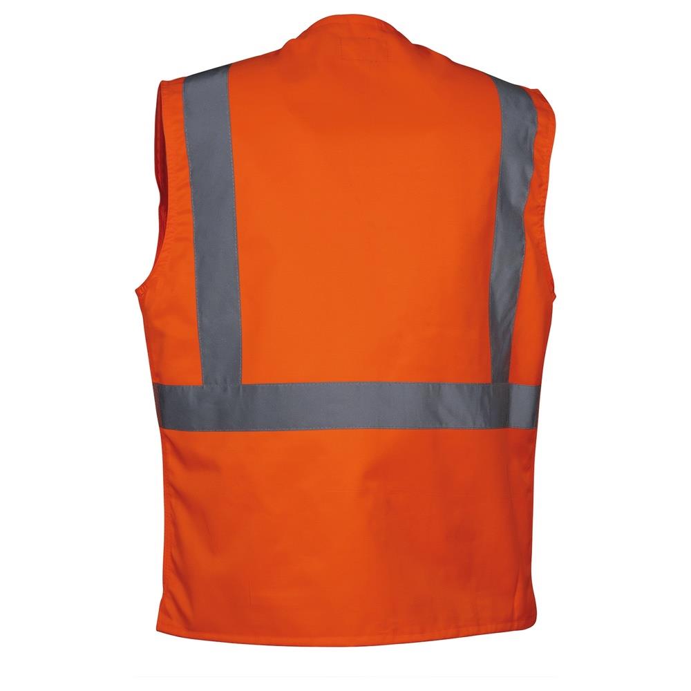 gilet cofra seki v295 arancio fluo s