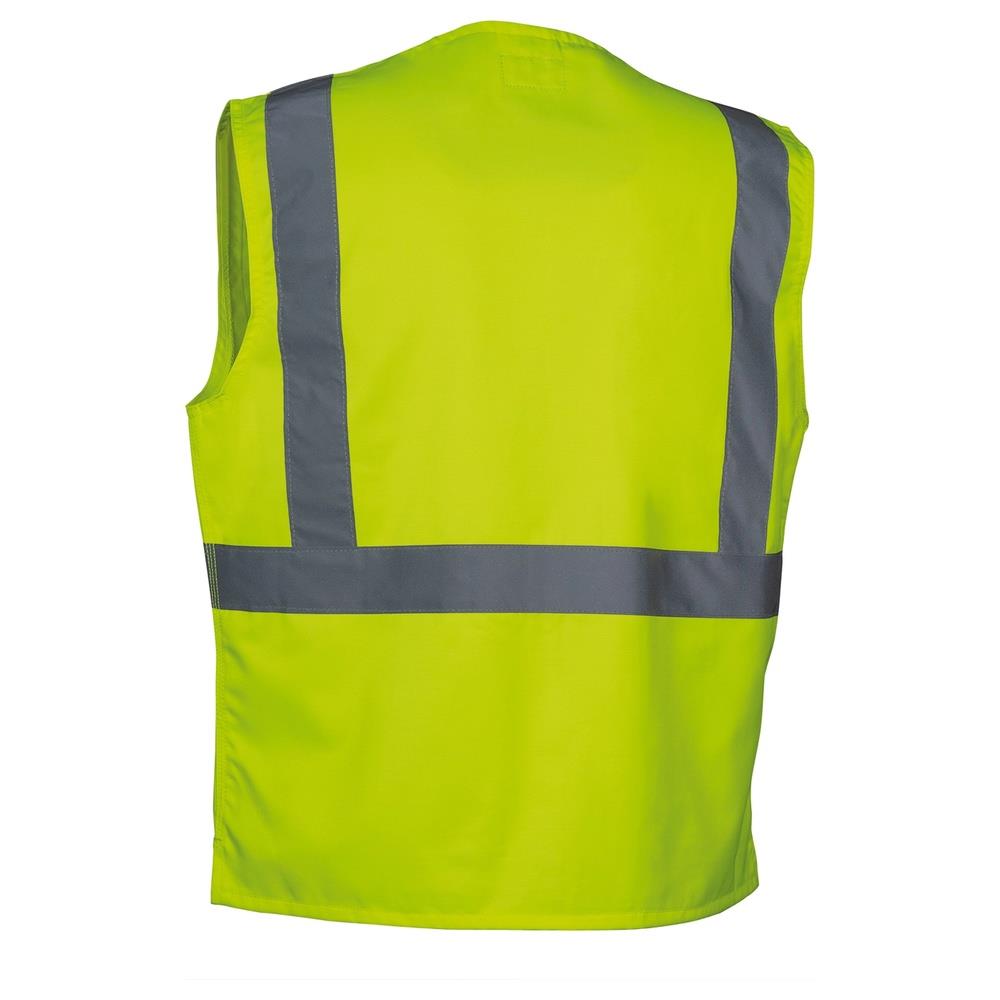 gilet cofra seki v295 giallo fluo s