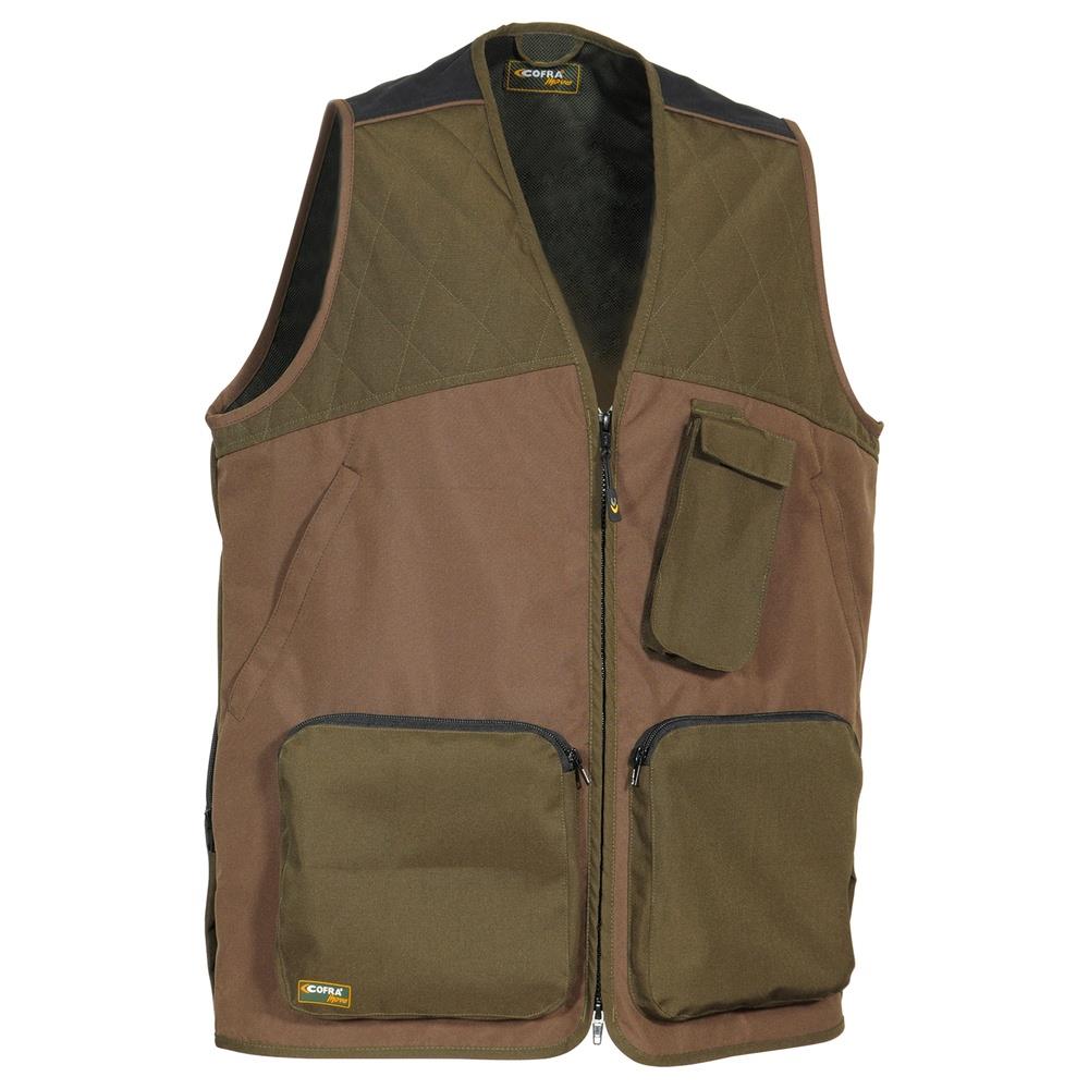 gilet cofra zivat v542 fango/marrone s