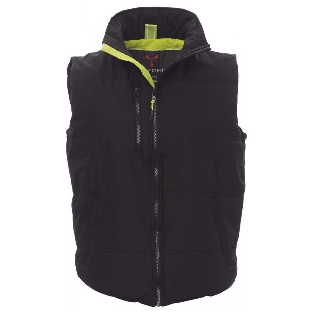 gilet imbottito payper daytona nero/verde acido xs
