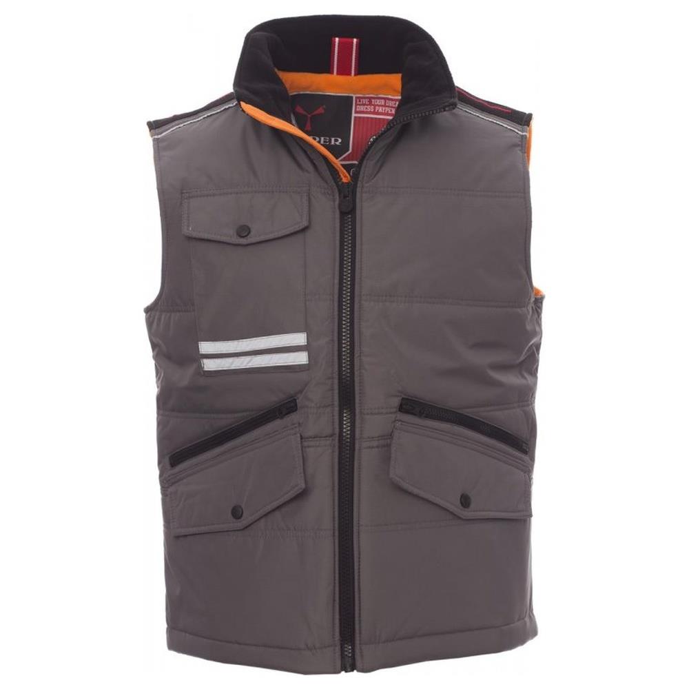 gilet imbottito payper mig 2.0 smoke/arancione s