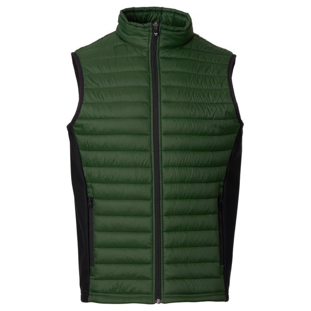 gilet imbottito payper subway verde foresta/nero xxs