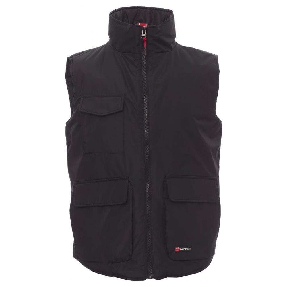 gilet imbottito payper wanted nero/steel grey xs