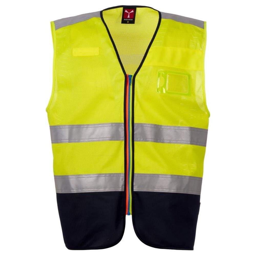 gilet leggero payper ack mesh giallo fluo/navy xs