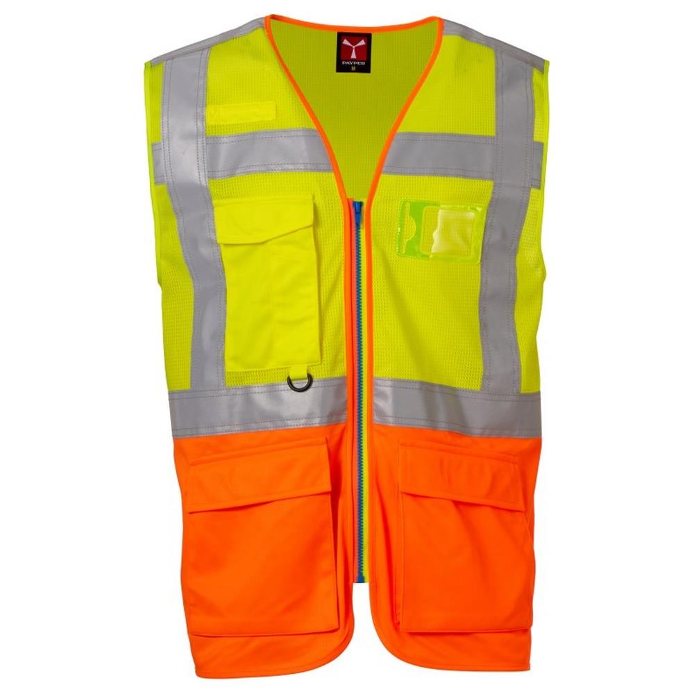 gilet leggero payper extra mesh giallo fluo/arancione fluo s
