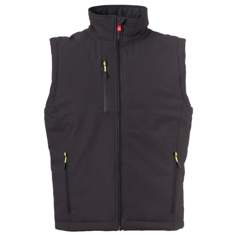 gilet softshell imbottito payper creek vest lite pad antracite/nero xxs