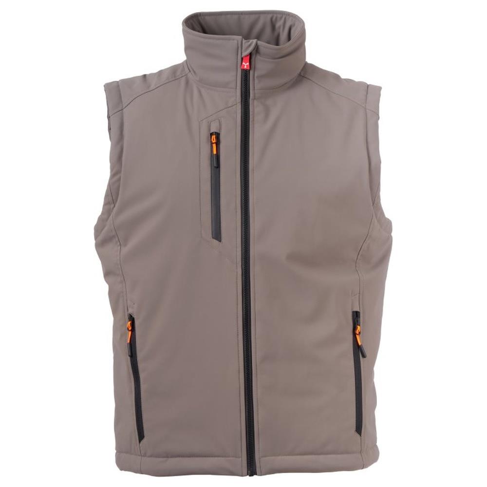 gilet softshell imbottito payper creek vest lite pad smoke/nero xxs