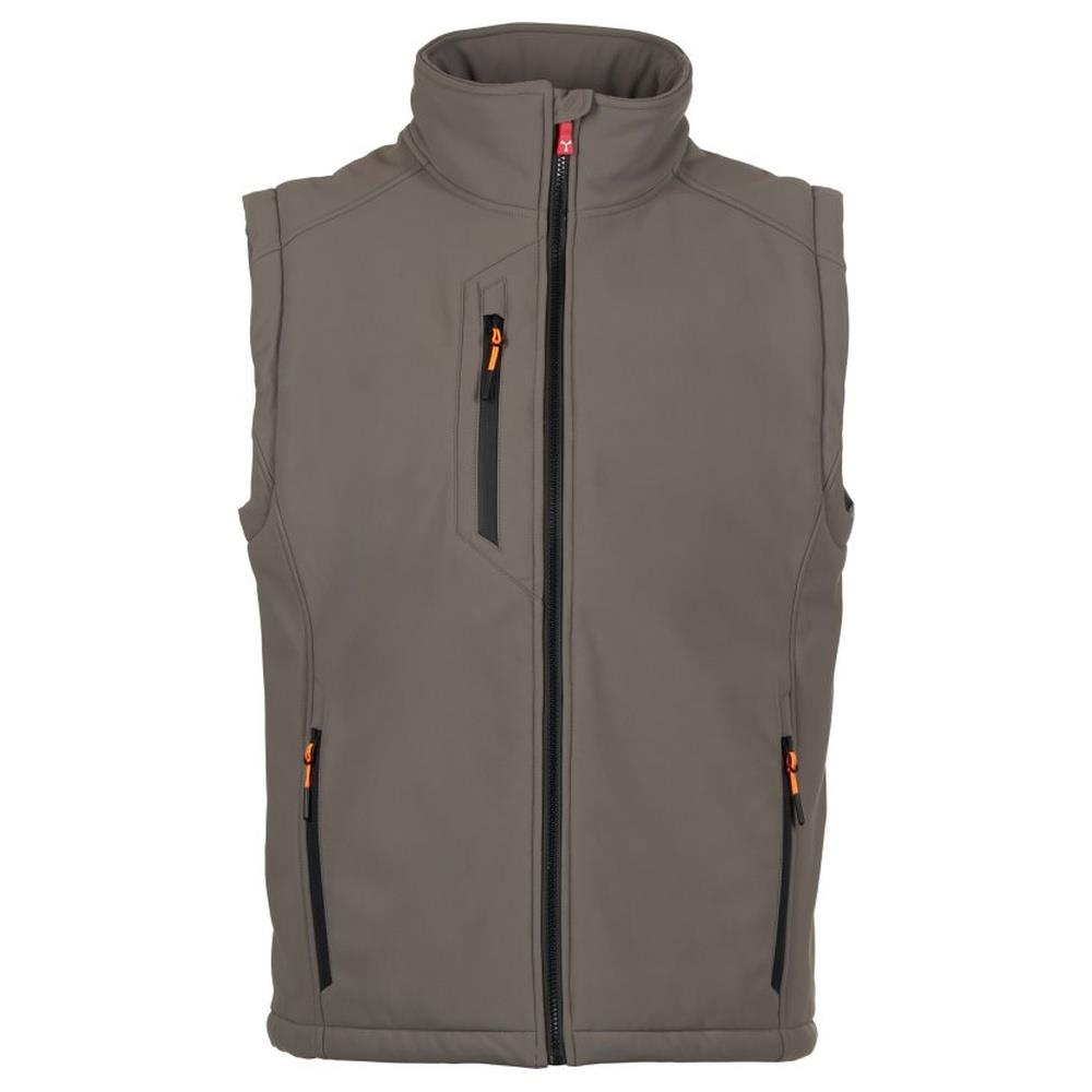gilet softshell imbottito payper creek vest pad smoke/nero xxs