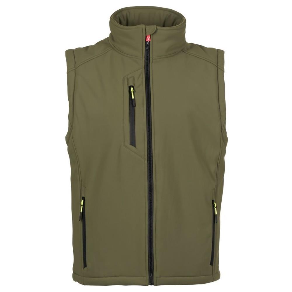 gilet softshell imbottito payper creek vest pad verde militare/verde xxs