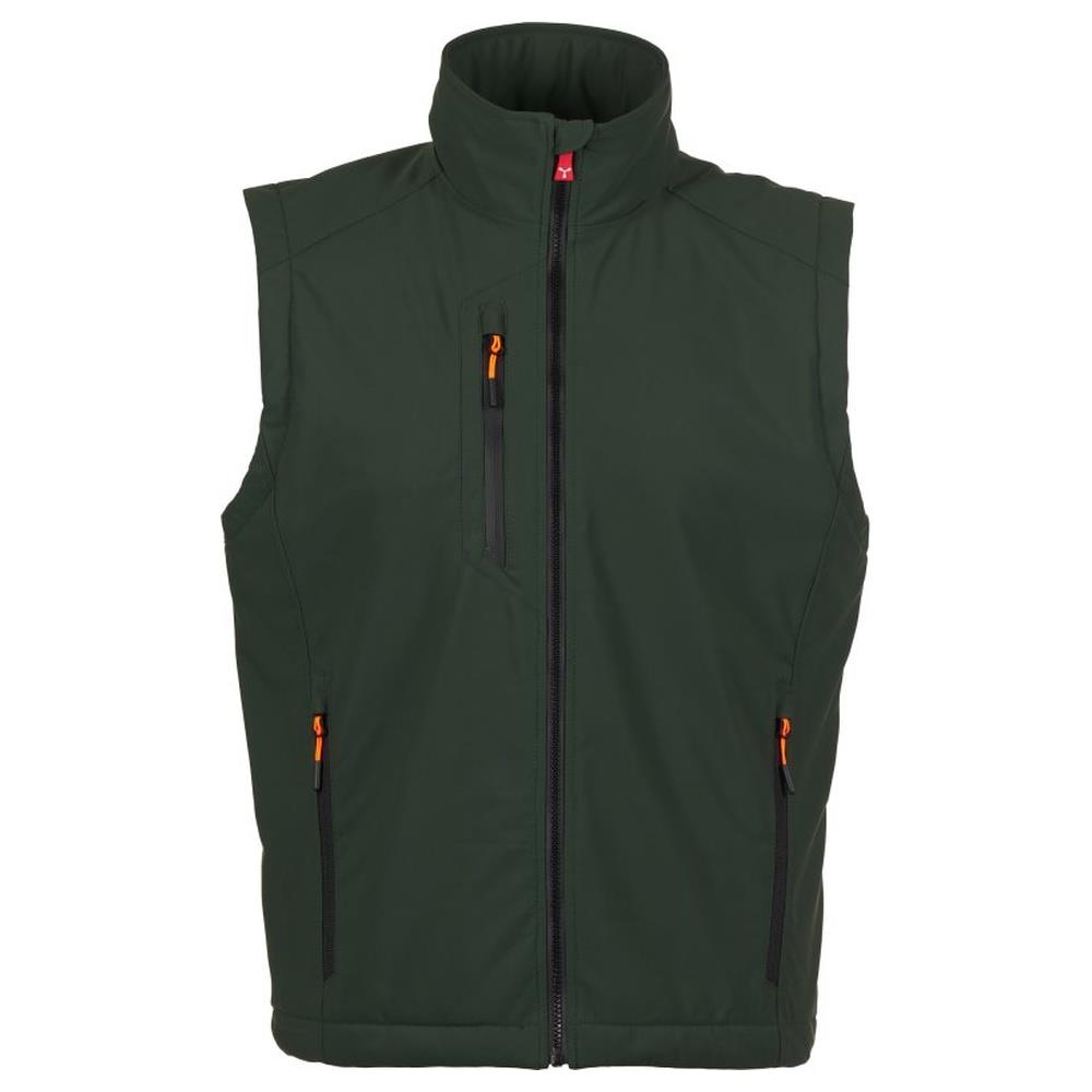 gilet softshell imbottito payper creek vest ultralite pad verde foresta/nero xxs