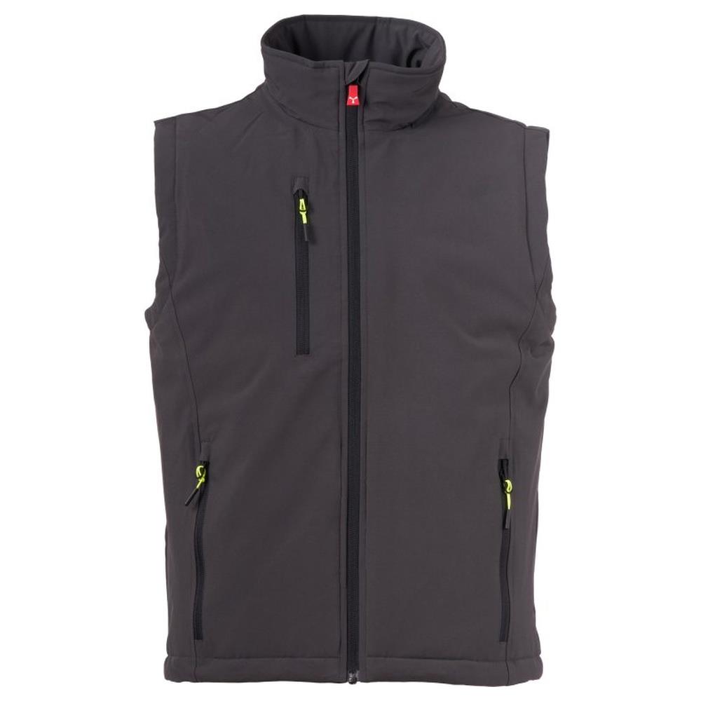 gilet softshell imbottito payper gale vest ultralite pad 140 antracite/nero xxs