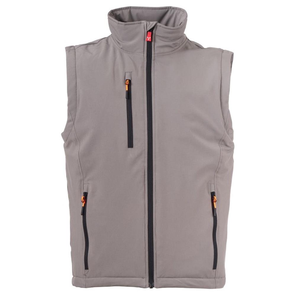 gilet softshell imbottito payper gale vest ultralite pad 140 smoke/nero xxs