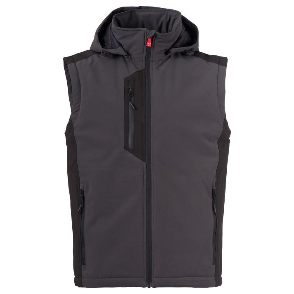 gilet softshell imbottito payper galway vest ultralite pad 140 antracite/nero xxs