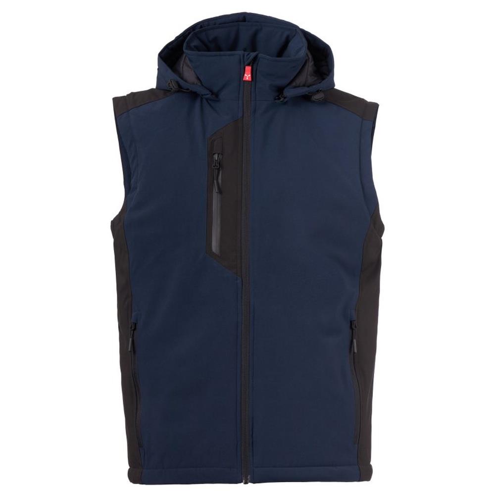 gilet softshell imbottito payper galway vest ultralite pad 140 navy/nero xxs
