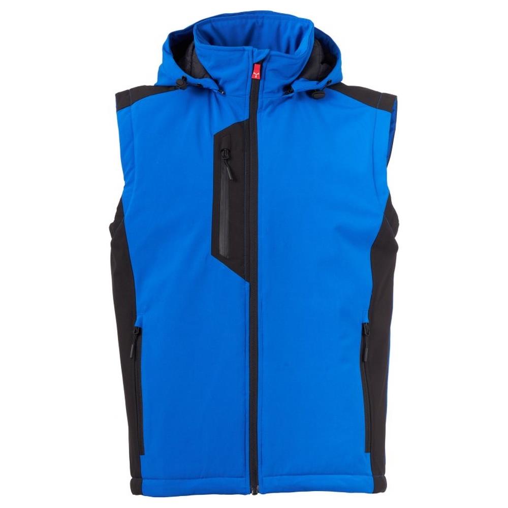 gilet softshell imbottito payper galway vest ultralite pad 140 royal/nero xxs