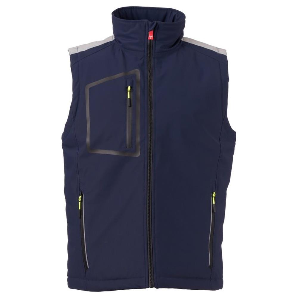gilet softshell imbottito payper stream vest lite pad navy/nero xxs