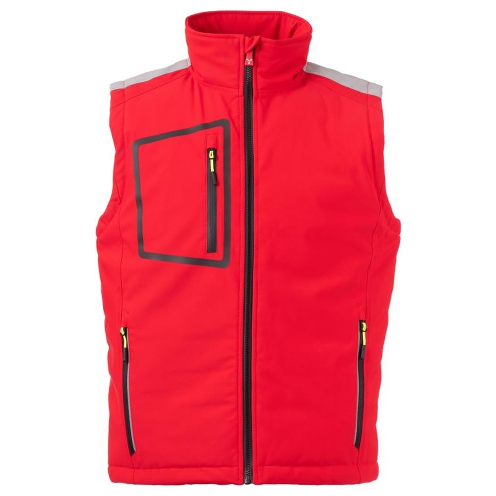 gilet softshell imbottito payper stream vest lite pad rosso/nero xxs