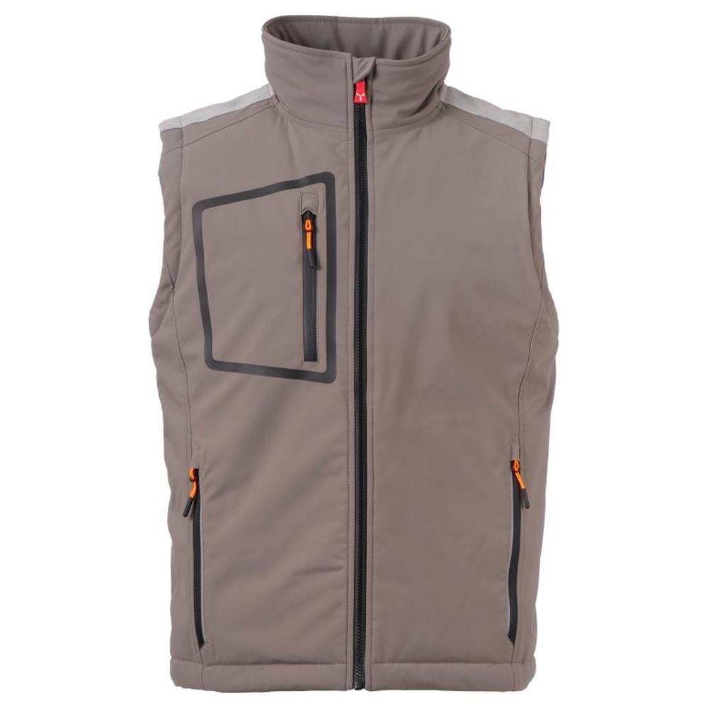 gilet softshell imbottito payper stream vest lite pad smoke/nero xxs