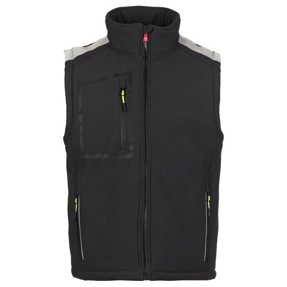 gilet softshell imbottito payper stream vest pad antracite/nero xxs