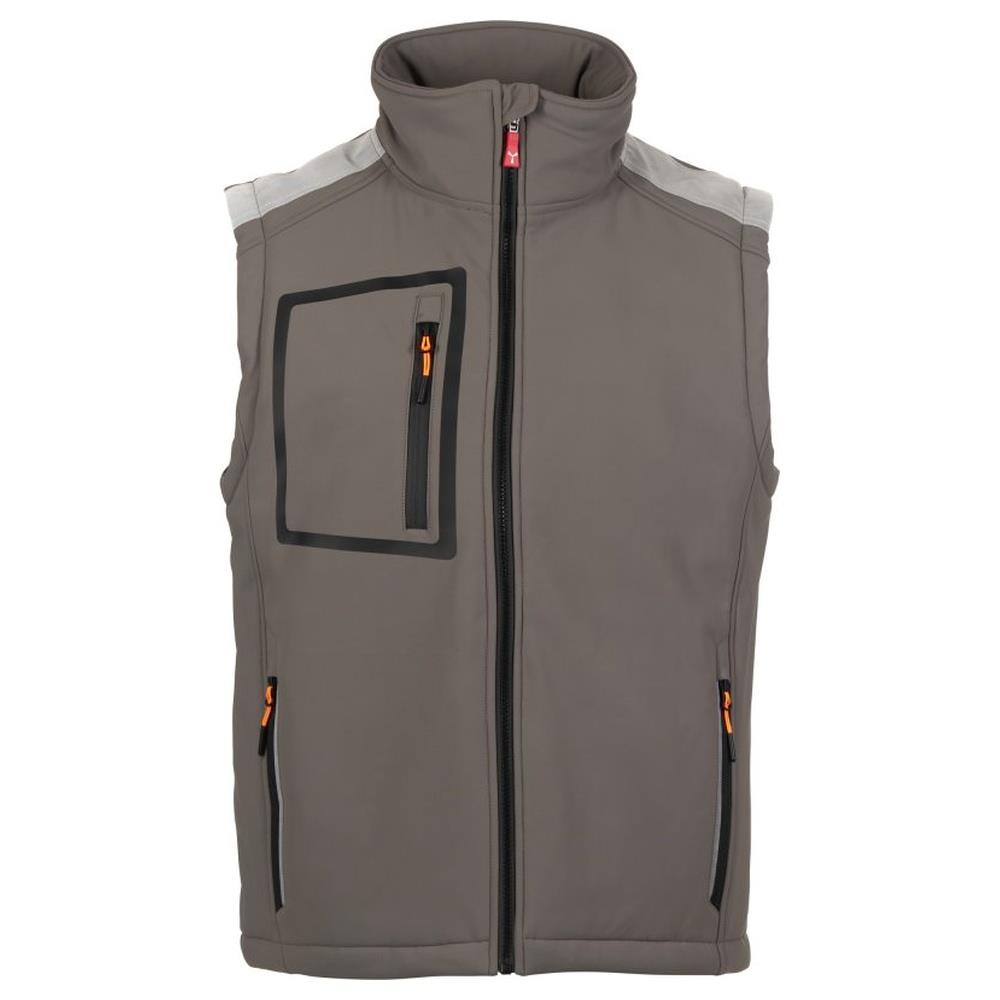 gilet softshell imbottito payper stream vest pad smoke/nero xxs