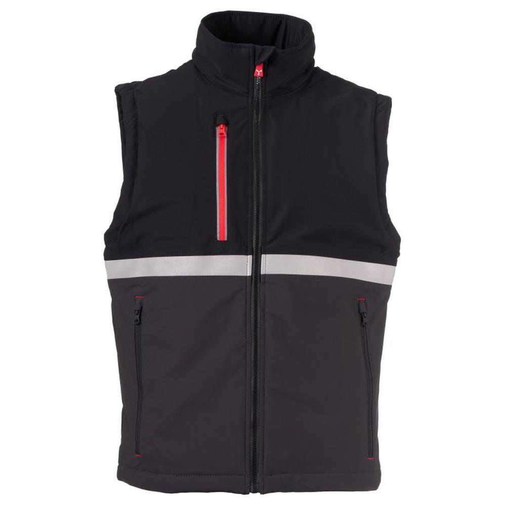 gilet softshell imbottito payper wise vest lite pad antracite/nero xxs