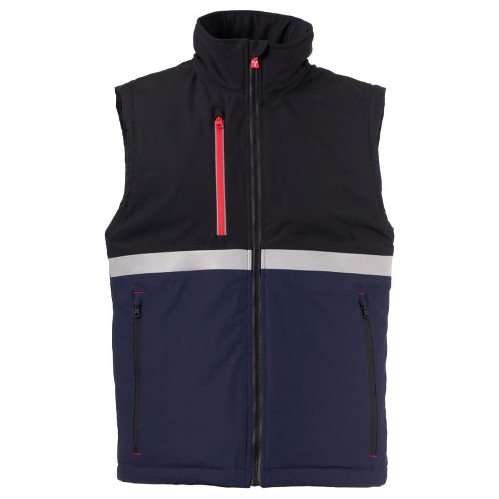 gilet softshell imbottito payper wise vest lite pad navy/nero xxs