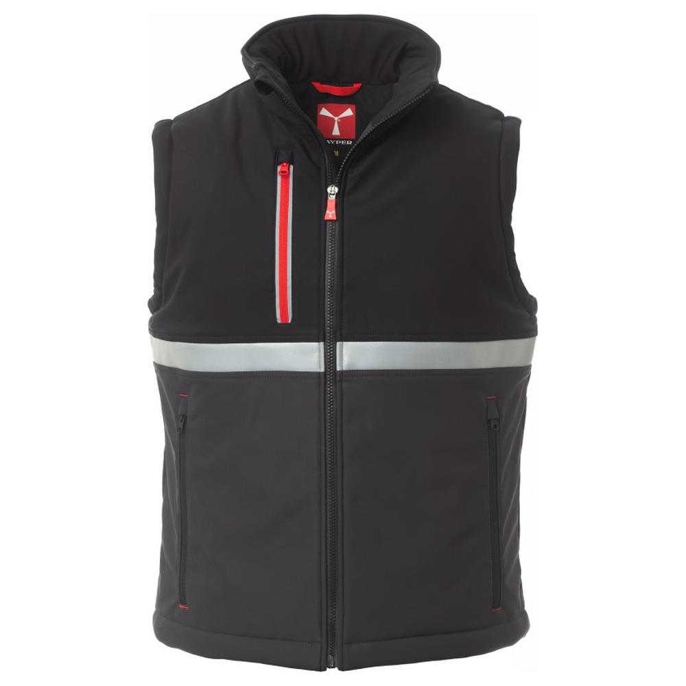 gilet softshell imbottito payper wise vest pad antracite/nero xxs