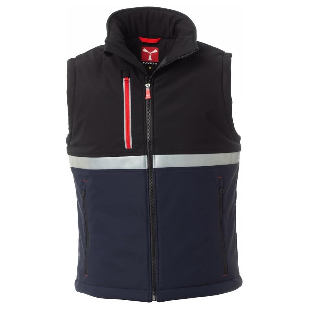gilet softshell imbottito payper wise vest pad navy/nero xxs