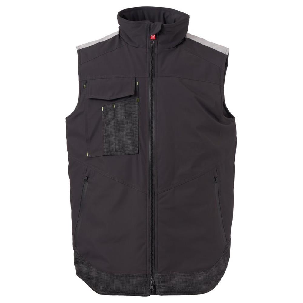 gilet softshell imbottito payper wonder vest lite pad antracite/nero xxs