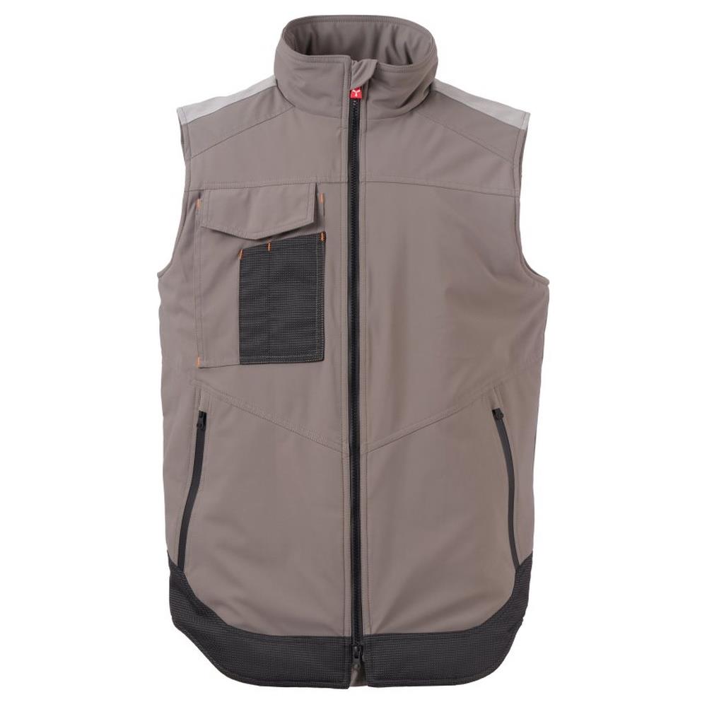 gilet softshell imbottito payper wonder vest lite pad smoke/nero xxs