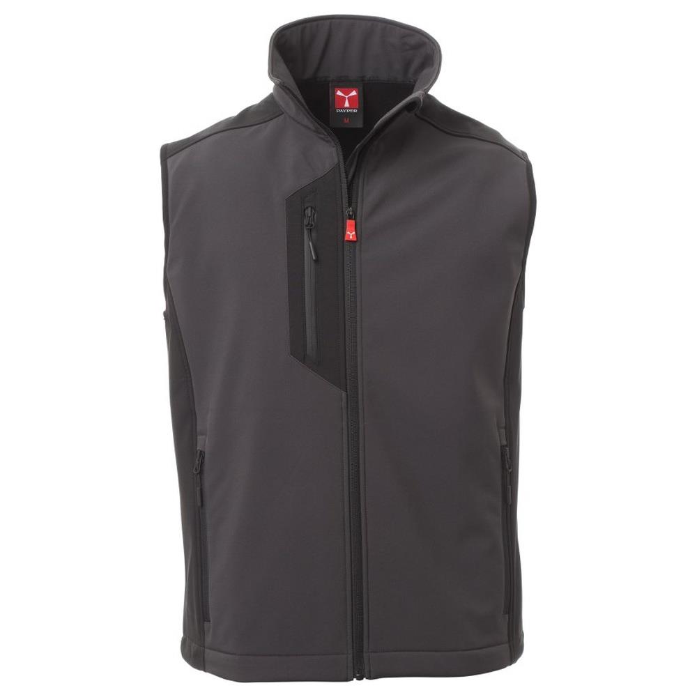gilet softshell payper cork antracite/nero xxs