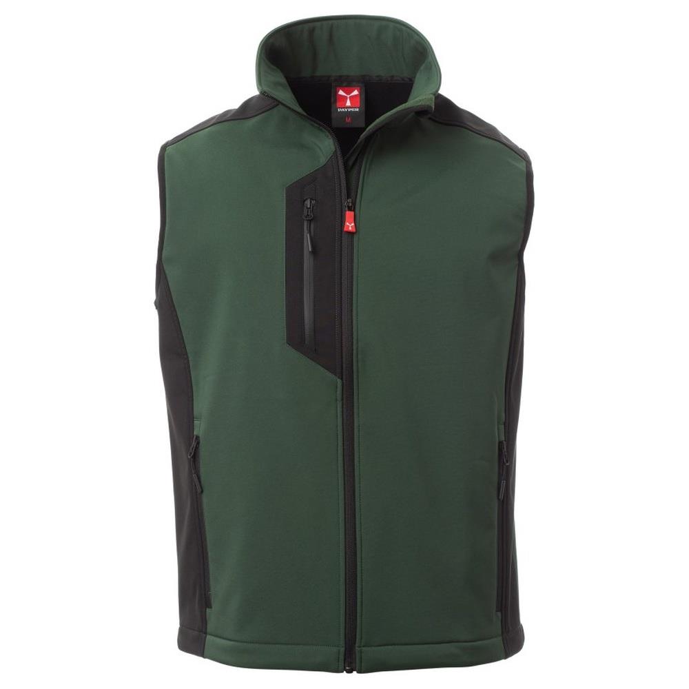 gilet softshell payper cork verde foresta/nero xxs