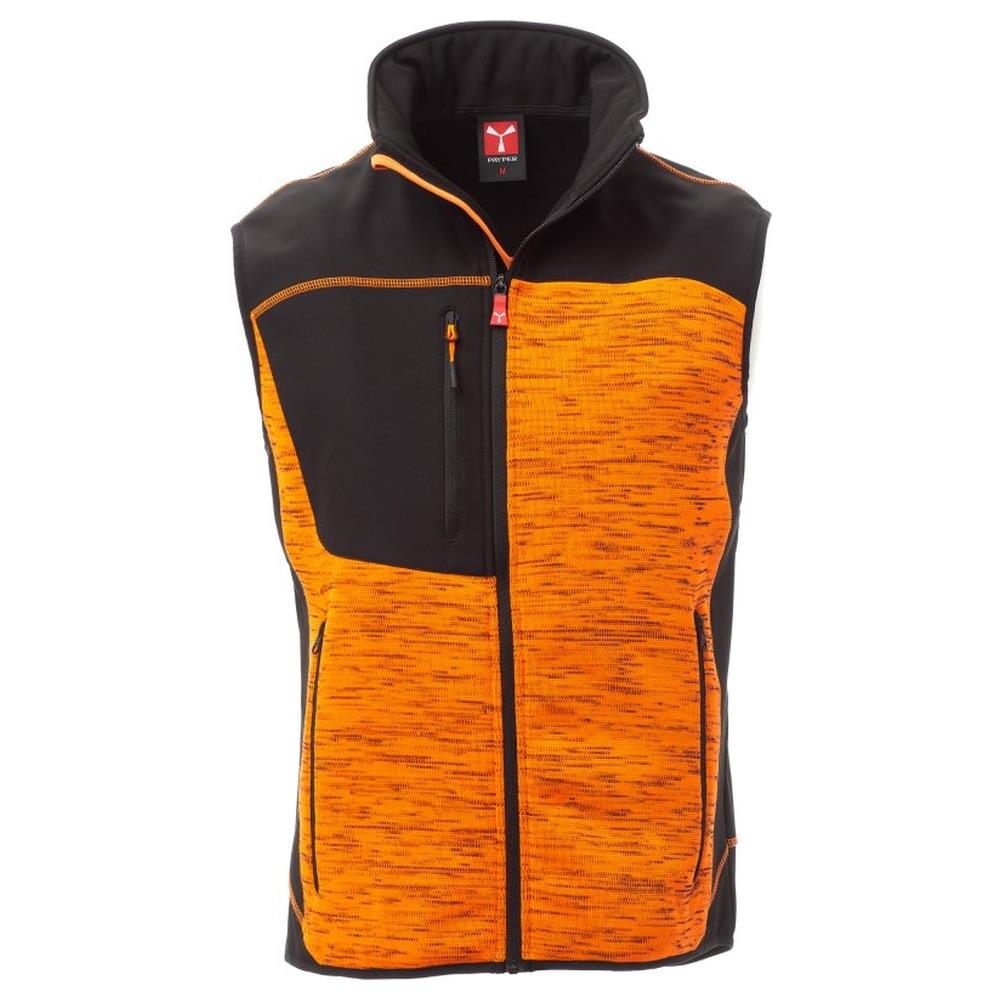 gilet softshell payper tour arancione fluo/nero xxs