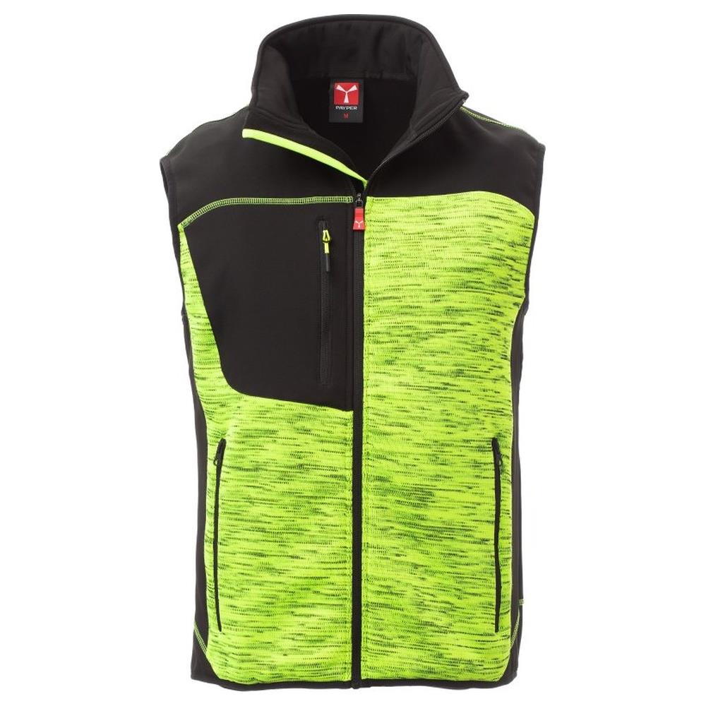 gilet softshell payper tour giallo fluo/nero xxs